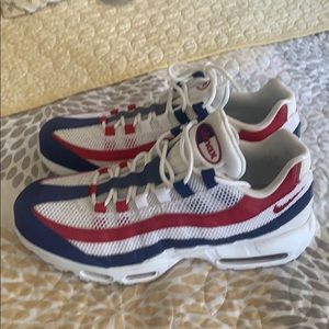 Nike air max’s 95’s red white and blue
